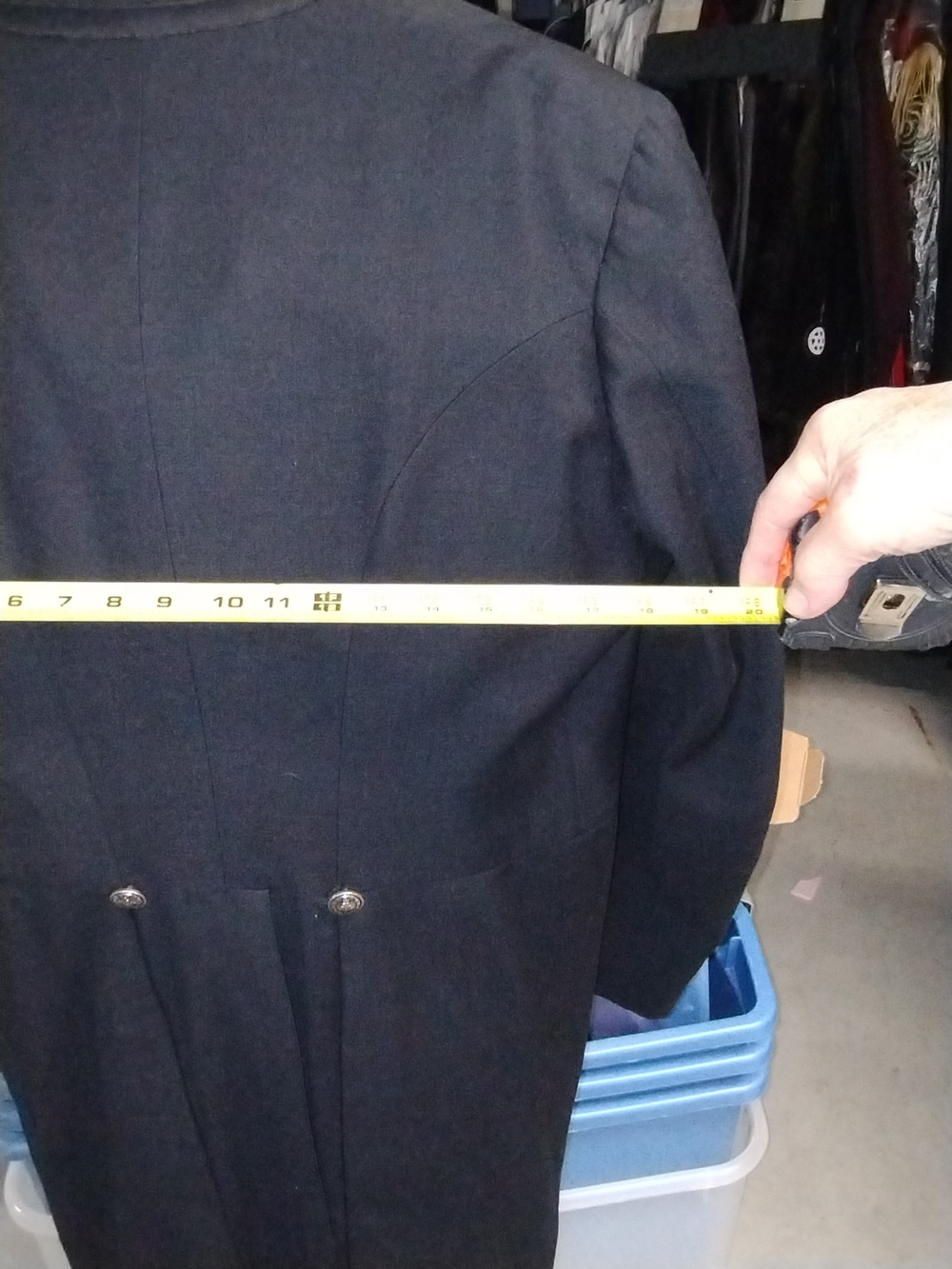 Men's Black Formal Coat Prince Charlie Warm Morning Coat . Very Good Condition .